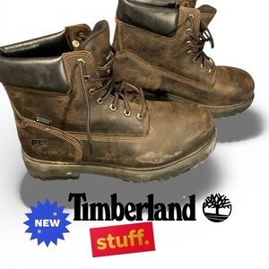 Timberland Men's Dark Brown Leather Boots